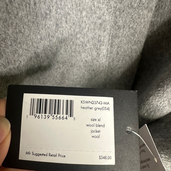 KATE SPADE Wool Blend Stand-Collar 35"Long Coat w/Changeable Buttons sz XL‎ - Picture 6 of 15
